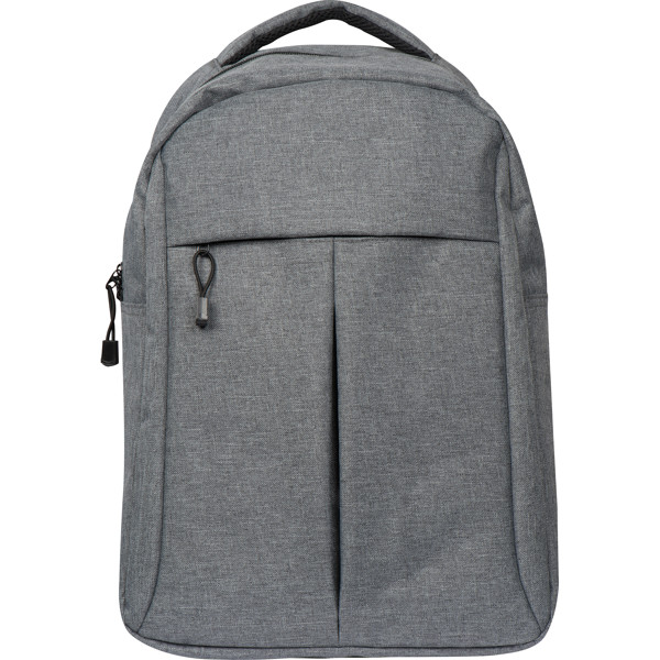 Grey backpack LUKE - Silvergrey