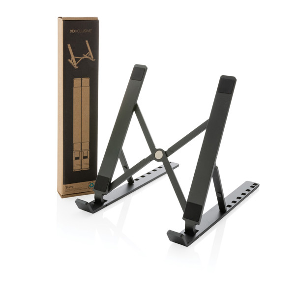 Xd Xclusive laptop stand recycled aluminium, foldable