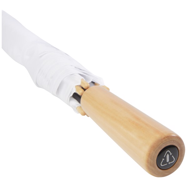 Romee 30'' windbeständiger Golfschirm aus recyceltem PET - weiss