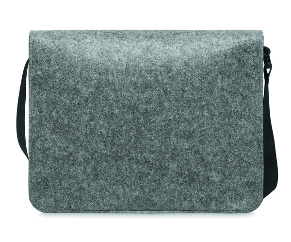 Sac messager en feutre RPET Baglo - Gris