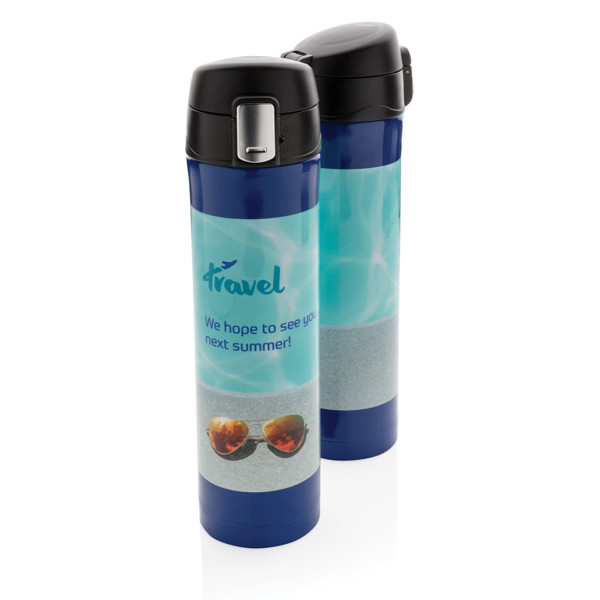 Bouteille 450ml EASY LOCK en plastique RCS - Bleu