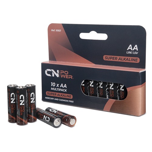 ALCALINE BATTERIES R6-AA “CN POWER” (10 PCS)