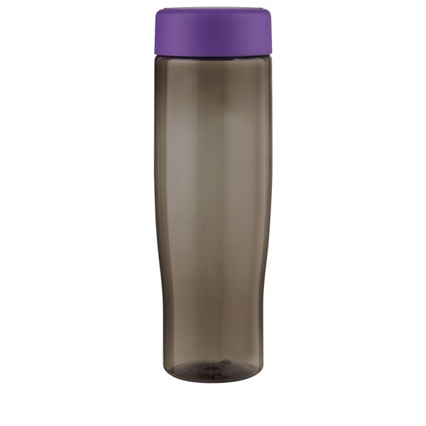 H2O Active® Eco Tempo 700 ml Wasserflasche mit Drehdeckel - lila / kohle