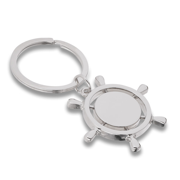 Steering Wheel metal keyring