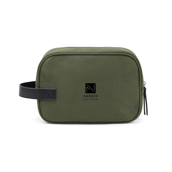 VINGA Trousse de toilette en polyester recyclé RCS Marlow - Vert / Noir