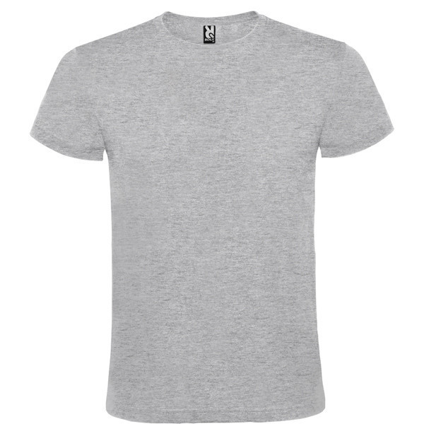 T-Shirt de Algodão Cor - Cinzento 