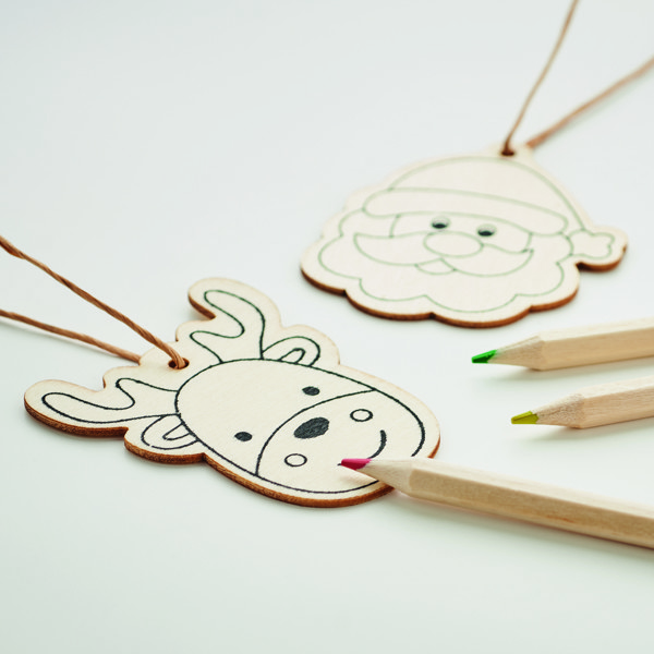 Drawing wooden ornaments set Funcool