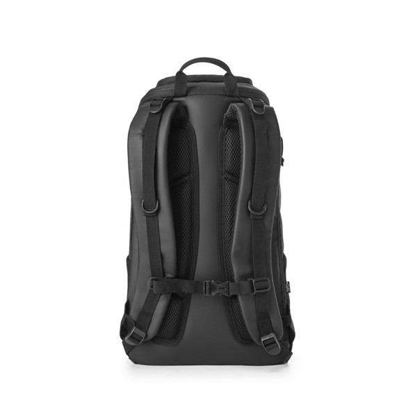 ALASCA. Sac à dos de randonnée avec revêtement imperméable - Noir