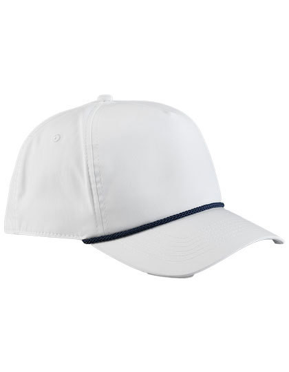 Rope Detail Golf Cap - White / Navy / One Size