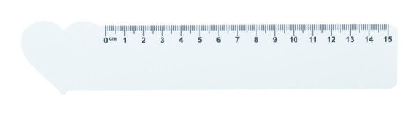 15 Cm Ruler Couler 15, House - White