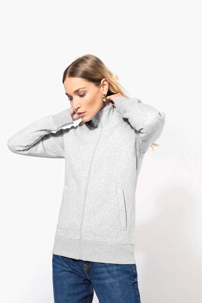 Ladies Fleece Cadet Jacket - Black / M