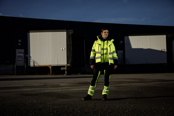 6449 PADDED JACKET  HI VIZ Yellow/Black 3XL