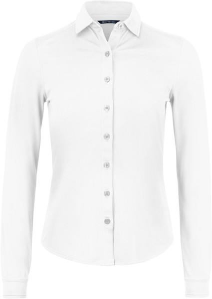 Piqué Blouse long-sleeve Cutter & Buck | Advantage Shirt Women - White / S