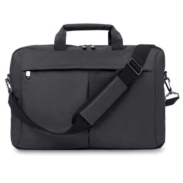 Laptop bag in 2 tone 360d Stockholm - Grey