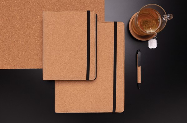 Xd Collection cork portfolio A4, recycled paper
