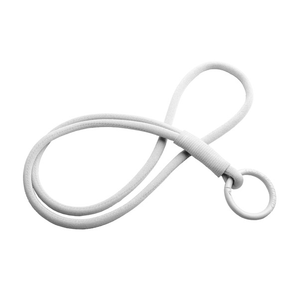 Lanyard con tubetto elastico Tubyard - Bianco