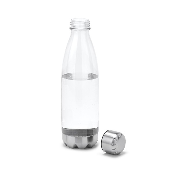 ANCER. Garrafa de desporto em AS e aço inoxidável 700 mL - Transparente