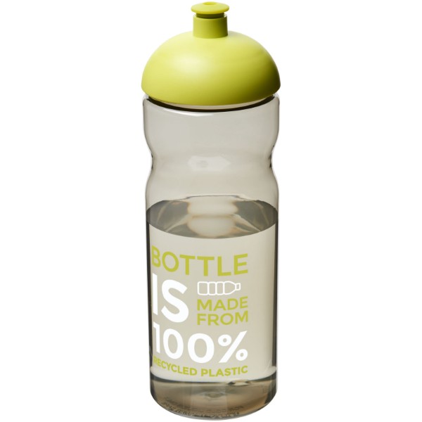 Sportovní láhev s kupolovitým víčkem H2O Eco 650 ml - Charcoal / Limetkově zelená