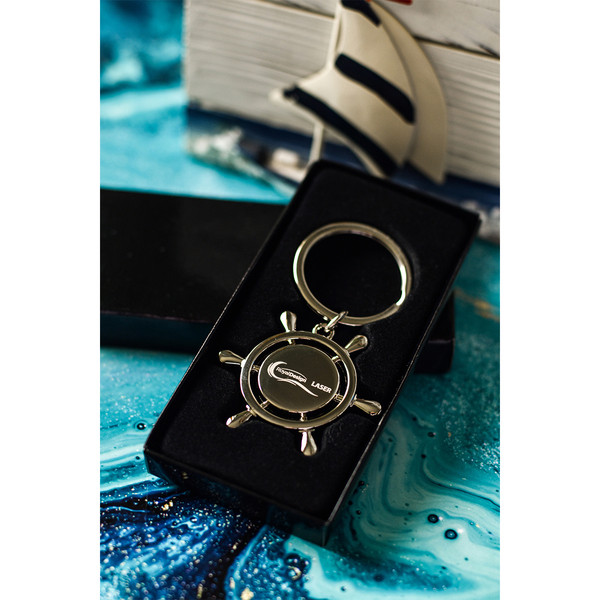 Steering Wheel metal keyring