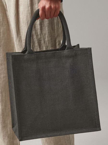 Jute Midi Tote - Graphite Grey / Graphite Grey