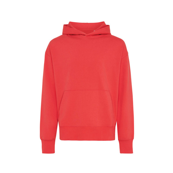 Sweat à capuche en coton recyclé Iqoniq Yoho - Luscious Red / XXXL