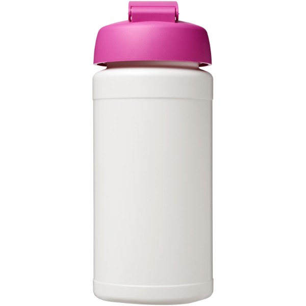 Bidon Baseline® Plus o pojemności 500 ml z wieczkiem zaciskowym - Biały / Różowy