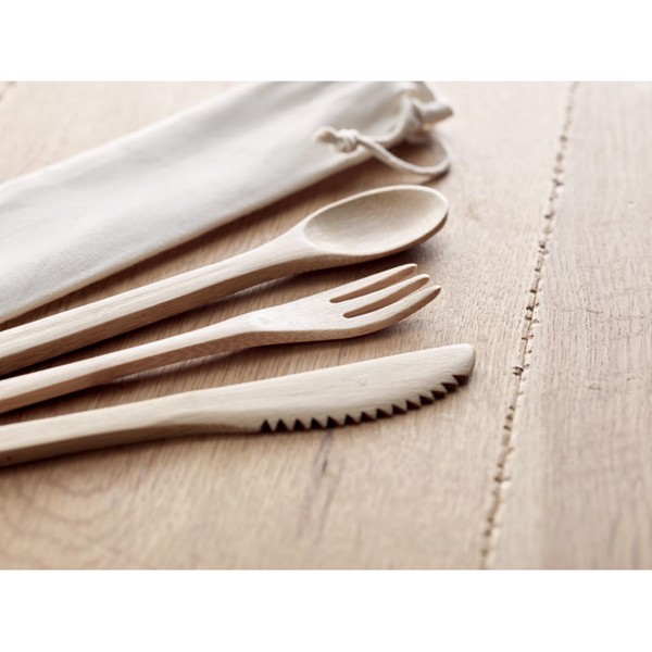 Bamboo cutlery set Setboo