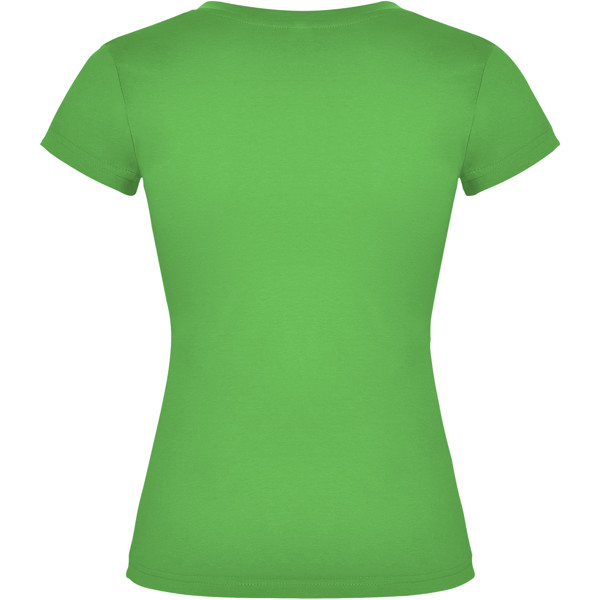 T-shirt a maniche corte con scollo a V da donna Victoria - Verde tropicale / 3XL