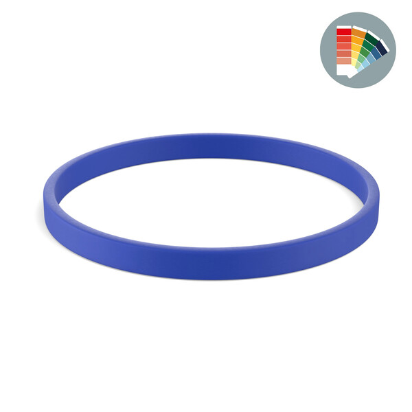 Customised silicone wristbands (5mm width) - Own PMS / 20x0.5x0.2cm