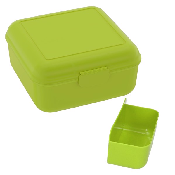 Vorratsdose "Cube" Deluxe, Mit Trennschale - Weiss