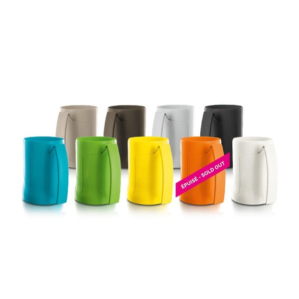 MUG CHOPE DE BIERE PLASTIQUE (ABS) 50 cl RAS BORD - Beige fonce
