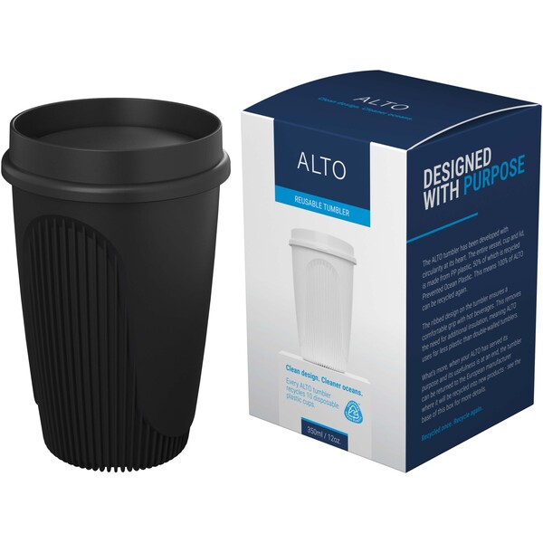 Alto POP 350 ml tumbler with 360° lid - Black