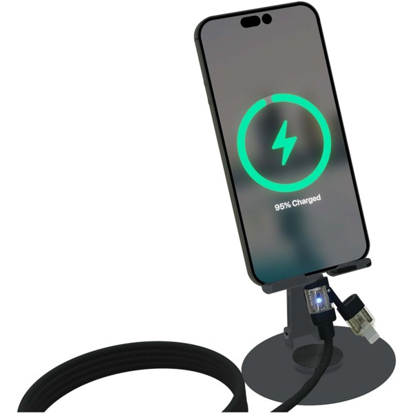 SCX.design O34 360° telefoonhouder met 240 W 4 in 1 oplaadkabel