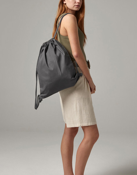 Premium Cotton Gymsac - White / ONE SIZE