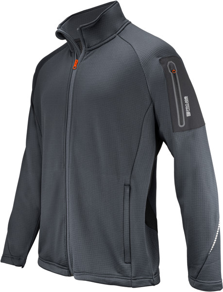 Workwear Microfleece Jacket ProJob | 3319 Microfleece Jacket - Grey / XL