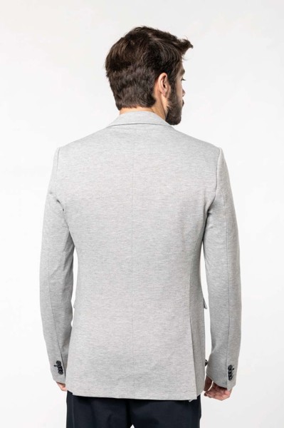 Men’S Knit Jacket - Light Grey Heather / 66