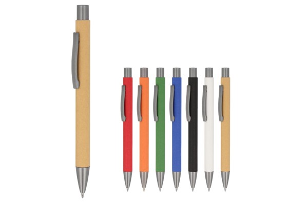Ball pen New York paper - White