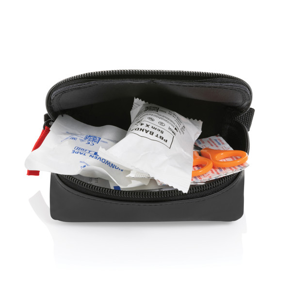 XD - RECYCLED NUBUCK PU POUCH FIRST AID SET MAILABLE