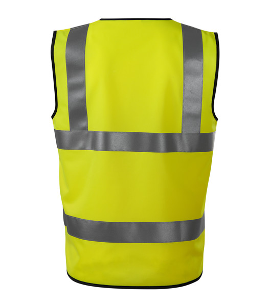 Bezpečnostní Vesta Unisex Rimeck® Hv Bright - Fluorescenční Žlutá / 2XL