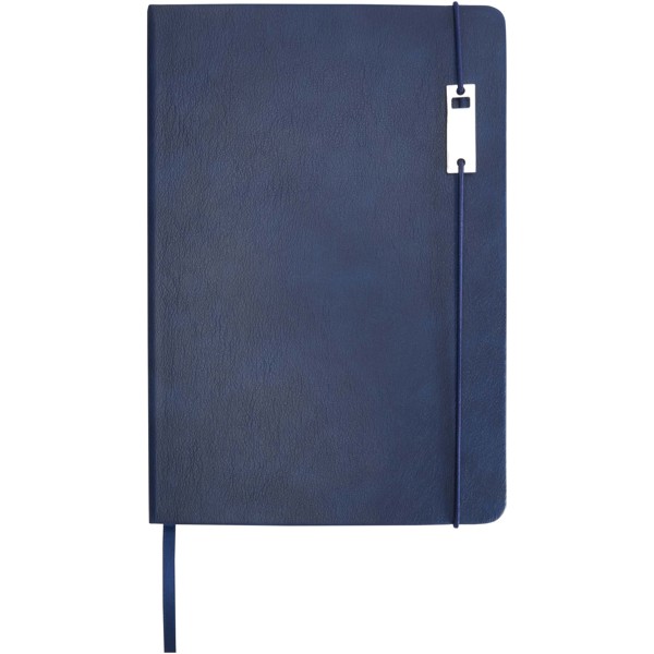 Ensemble carnet à couverture rigide A5 et stylo roller Legato Elegance - Bleu océan / Blanc