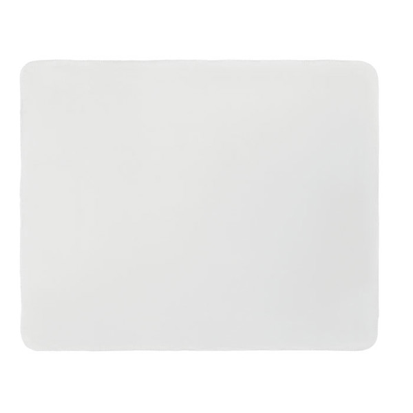 Odeja iz flisa Bogda RPET 130gr/m², 150x120cm - Bela