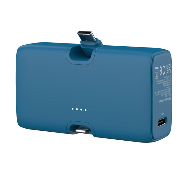 Powerbank 20W PD en plastique RCS Urban Vitamin Los Angeles - Bleu