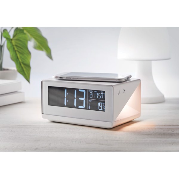 MB - LED clock & wireless charger5W Sky Wireless