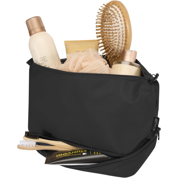 Trip Aware™ Recycelter Reisekulturbeutel 6 L - schwarz