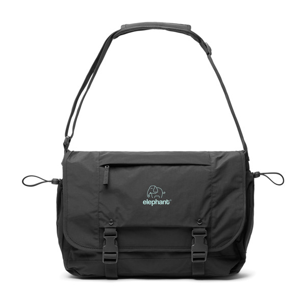 KENTO URBAN RCS recycled nylon 15.6 inch Messenger - Black