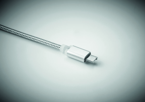 Rizo kabel za obesek za ključe USB-A, tip-C 2v1 - Silver