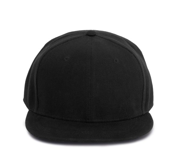 Snapback Cap - 6 Panels - Black / Black