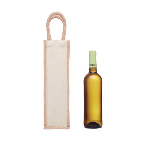 Campo Di Vino jute wine bag, 320 g/m² canvas
