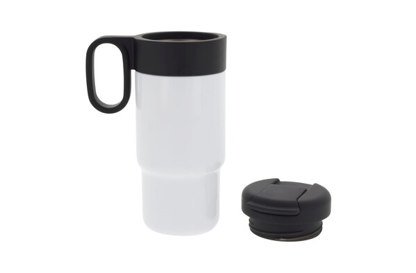 Mug isotherme pour voiture flow 300ml - Blanc