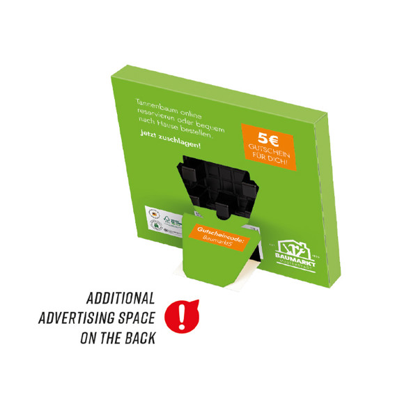 Minikugel Adventskalender, LINDOR Lindt Mini Kugeln | Vollkartonhülle weiß, Inlay: kompostierbar gemäß EN 13432